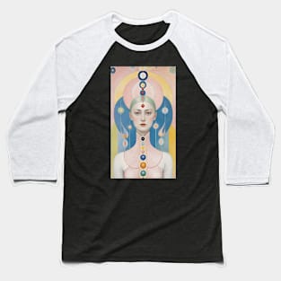 Hilma's Spectrum of Womanhood: Abstract Colorful Expression Baseball T-Shirt